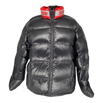 SUPREME Authentic Shiny Reversible Red & Black Puffy Jacket Size