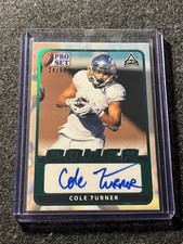 Cole Turner Auto Autograph /50 RARE  2021 Leaf Pro Set Power
