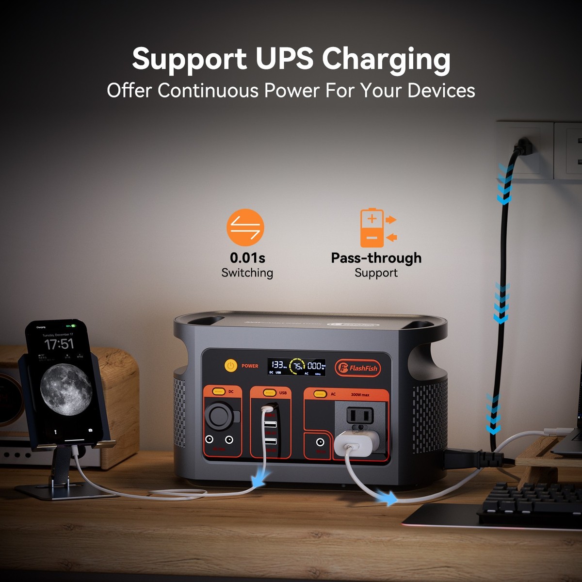 Flashfish P66 im Test: Mini-Powerstation für den Rucksack