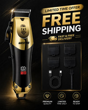 T9 Vintage Men's Hair Clipper Cordless Beard Trimmer Rechargeable Machine