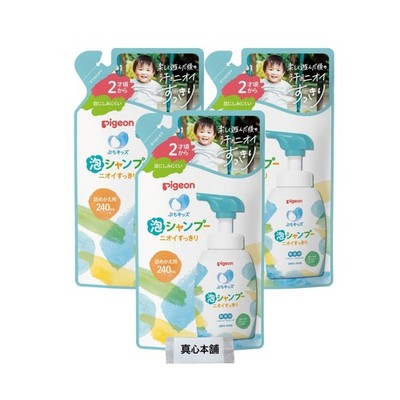 Pigeon Petit Kids Foaming Shampoo, Odor Removal, Refreshing Soap Scent, Refill,