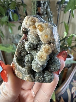 8th Vein Ocean Jasper Free-Form with Druzy Orbs & Cave   Madagascar   2.58 oz