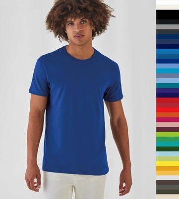B&C Herren Regular Fit T-Shirt #E150 Baumwolle 40°C waschbar Fair Wear TU01T NEU
