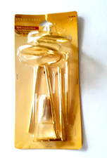 Vintage Brass Curtain holdback  Drapery Spirals swag hook fixture