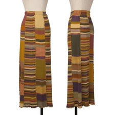 JURGEN LEHL Multi Striped Woven Skirt Size M(K-140037)