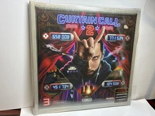 Eminem Curtain Call 2 Fluorescent Orange Vinyl 2 LP Set - Godzilla Rap God Venom