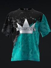 Custom Name Brunswick - Side Grunge BT Bowling Jersey Shirt Men's  Women's Size