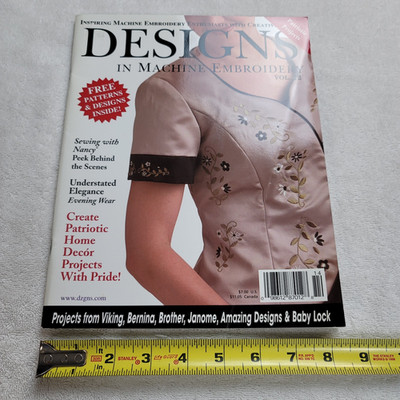 Designs in Machine Embroidery Vol. 12 - Patriotic Projects, Patterns and Designs