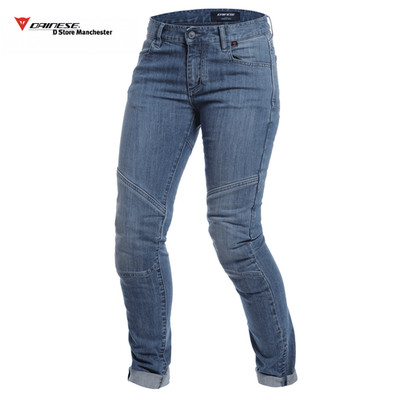 Dainese Amelia Slim mittelblau Damen Urban Sicherheit verstärkte Denim Motorrad...