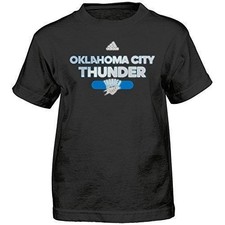 Outerstuff NBA Oklahoma City Thunder Boys Short Sleeve Tee, Medium (5-6), Black