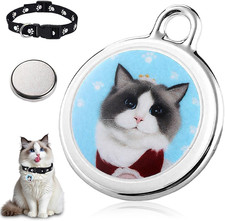 Collare GPS per Cani Senza Abbonamento, Localizzatore GPS per Cani Gatti Con Col