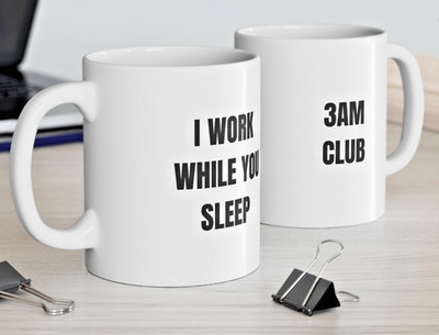 Lustige Nachtschicht Krankenschwester Tasse 3 Uhr Club Kaffeetasse Geschenk Friedhof Schichtarbeiter
