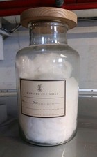 BRUNELLO CUCINELLI Large Hand-blown Glass Apothecary Jar Bottle Vase Lid 11.5"