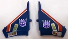 Vintage Thundercracker Jet G1 Transformers 2 Large Right Left Wing 1984 Part Lot