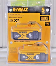 DEWALT 20V MAX XR 5 Ah Lithium Ion Battery Premium High Capacity DCB205-2 