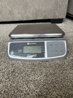 San Jamar Digital Food Scale 66 lb Capacity Stainless Steel Kitchen