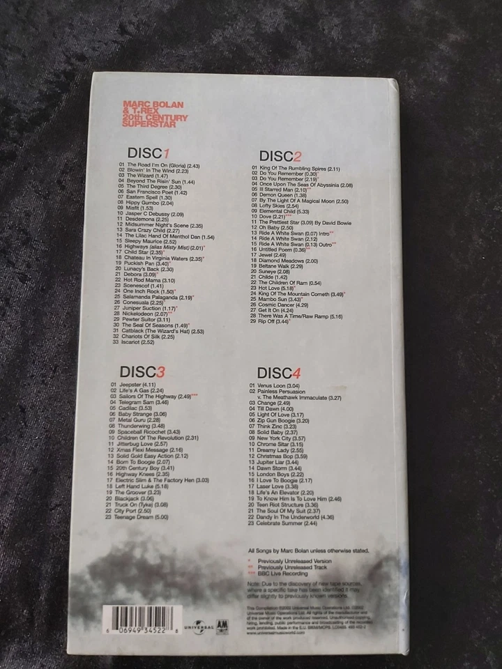 Marc Bolan & T. Rex 20th Century Superstar LONGBOOK ( 4 CD + Booklet) - Bild 2 von 3