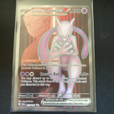 ポケモンカードゲーム ROCKET'S MEWTWO EX SPECIAL ART RARE Team Rocket's Mewtwo EX – 231/182 (Special Illustration Rare