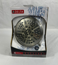 Delta 75898SN 8-Spray 6 in Shower Head Brushed Nickel 2.5 GPM New