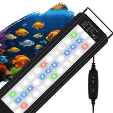 LED Aquarium Light for 12 to 18 Inch Aquarium LED Light 6W Auto On Off with T...
