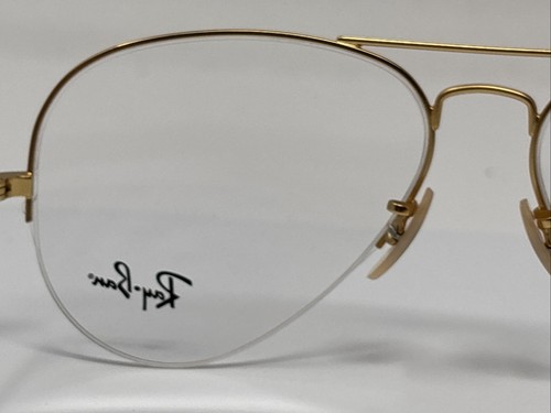 Ray Ban RB 6589 3033 56/15 140 Gold Halbrand Pilotenbrille Brillengestell A3570 - Bild 13 von 23