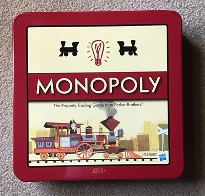 ''MONOPOLY'' (2009) NOSTALGIA GAME, FAMILY BOARD GAME IN TIN BY HASBRO / PARKER