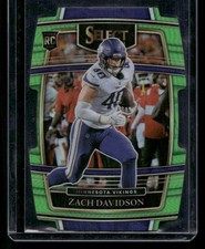 2021 Panini Select #95 Zach Davidson Neon Green Prizm Die Cut #/349