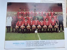 Swindon Town FC Team Pic 1972-73 Football League rivista recensione - Thomas, Treacy