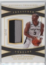 2022 Panini National Treasures Treasured Threads Prime 25/25 Keldon Johnson 1ib5