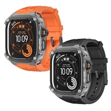 For Apple Watch Ultra 3/2/1 49mm Integrated Rugged Case  Replacemnet Strap Band