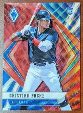 Cristian Pache 2021 Panini Chronicles Phoenix RC RUBY WAVE PRIZM /199 Rookie