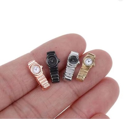 Dollhouse Dolls Wristwatch Silver 15MM (0.59 Inches) Watchband does not expand