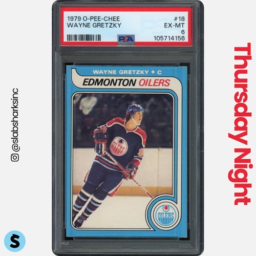 1979 O-PEE-CHEE #18 WAYNE GRETZKY RC ROOKIE PSA 6