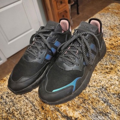 Adidas EG7943 Mens Black Blue Pink Sneakers Size 11 US Made in Vietnam