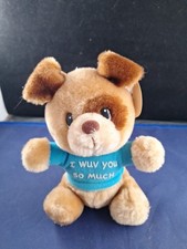 Vtg Russ Luv Pets BEAGLE Dog Plush Stuffed Animal Small 14FB