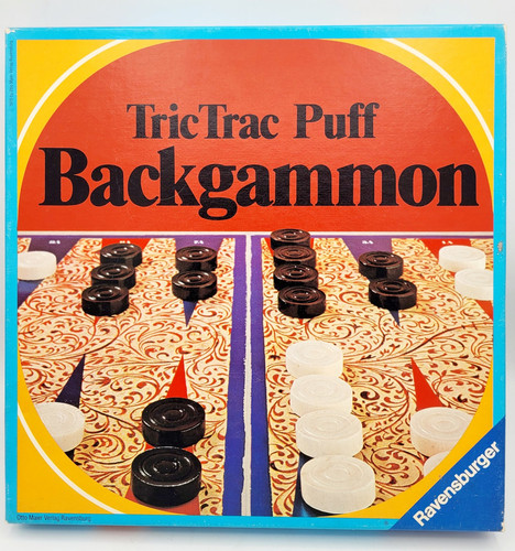 Ravensburger Gesellschaftsspiel Backgammon Tric Trac Puff Backgammon Vollständig - Bild 1 von 3