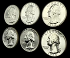 (6) 1964-PROOF Washington Silver Quarters-Uncirculated-Stunning Gem Examples