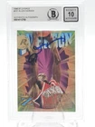 ALLEN IVERSON 1996-97 SKYBOX Z-FORCE #151 ROOKIE 76ERS BGS 10 AUTO Q7230