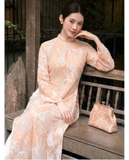 Modern aodai for women| 4 layers  Vietnamese long dress | No pants