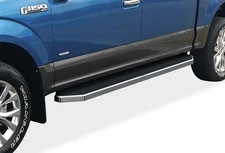 APS Polished 6in Side Step Bar Fit 15-26 Ford F150 SuperCrew Cab & 17-26 F250