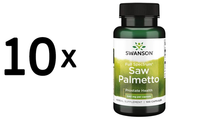 10 X Swanson Saw Palmetto, 540Mg - 100 Caps (109,00 Eur/Kg)