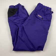 Columbia Snow Rain Pants Women  s S Nylon Elastic Waist/Ankle Purple Vintage