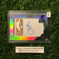 Sam Perkins 2011 Panini #45 Gold Standard Jersey Logo Auto Autograph