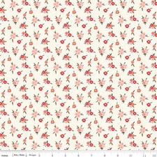 Saturday in Paris 11364V Coral Floral Riley Blake