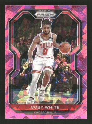Coby White 2020-21 Panini Prizm #3 Pink Ice Prizms Chicago Bulls