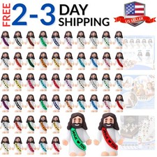 50 Pcs Mini Jesus Figures Easter Jesus Loves You Christ Toys Little Christ Fi...