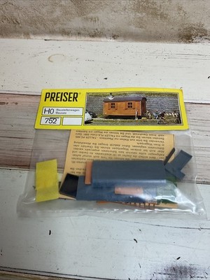 Preiser 752 Bauwagen Maßstab H0 1:87, NOS, seltener kleiner Bausatz.