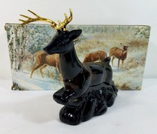 Avon Ten-Point Buck Aftershave Bottle With Box 6 Oz Collectible Deer Figurine