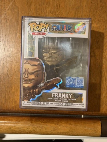 Funko Pop! One Piece - Franky Bronze Statue 2180 Protector Funko Shop Exclusive