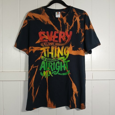 #ad #ad Every Little Thing Is Gonna Be Alright Bleach Dye T Shirt Mens Large FOTL $18.99